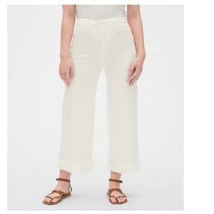 NWT Gap High Rise Wide Leg Crop Chinos 2 c40